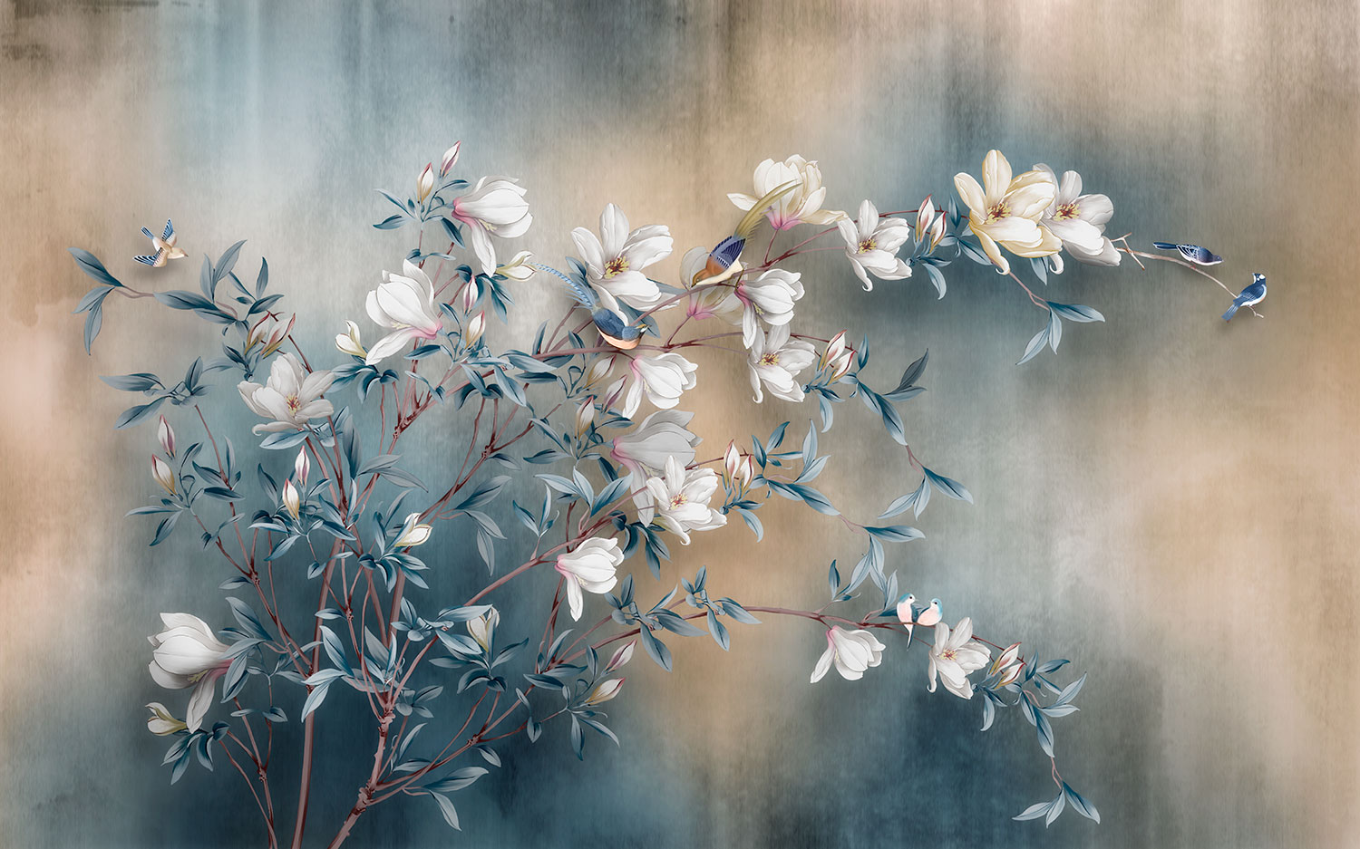 Fotomurales: Flores Blancas
