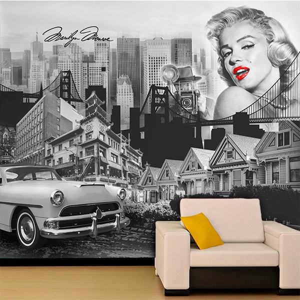 Fotomurales: Collage Musa Marilyn Monroe