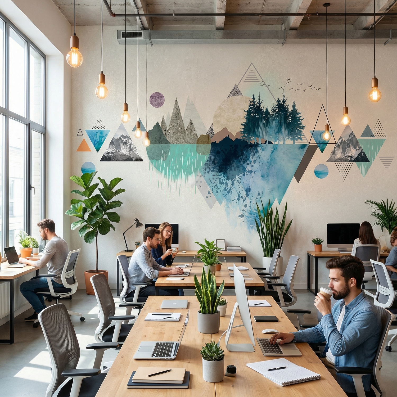 Fotomurales: Collage Monta&ntilde;a y Naturaleza