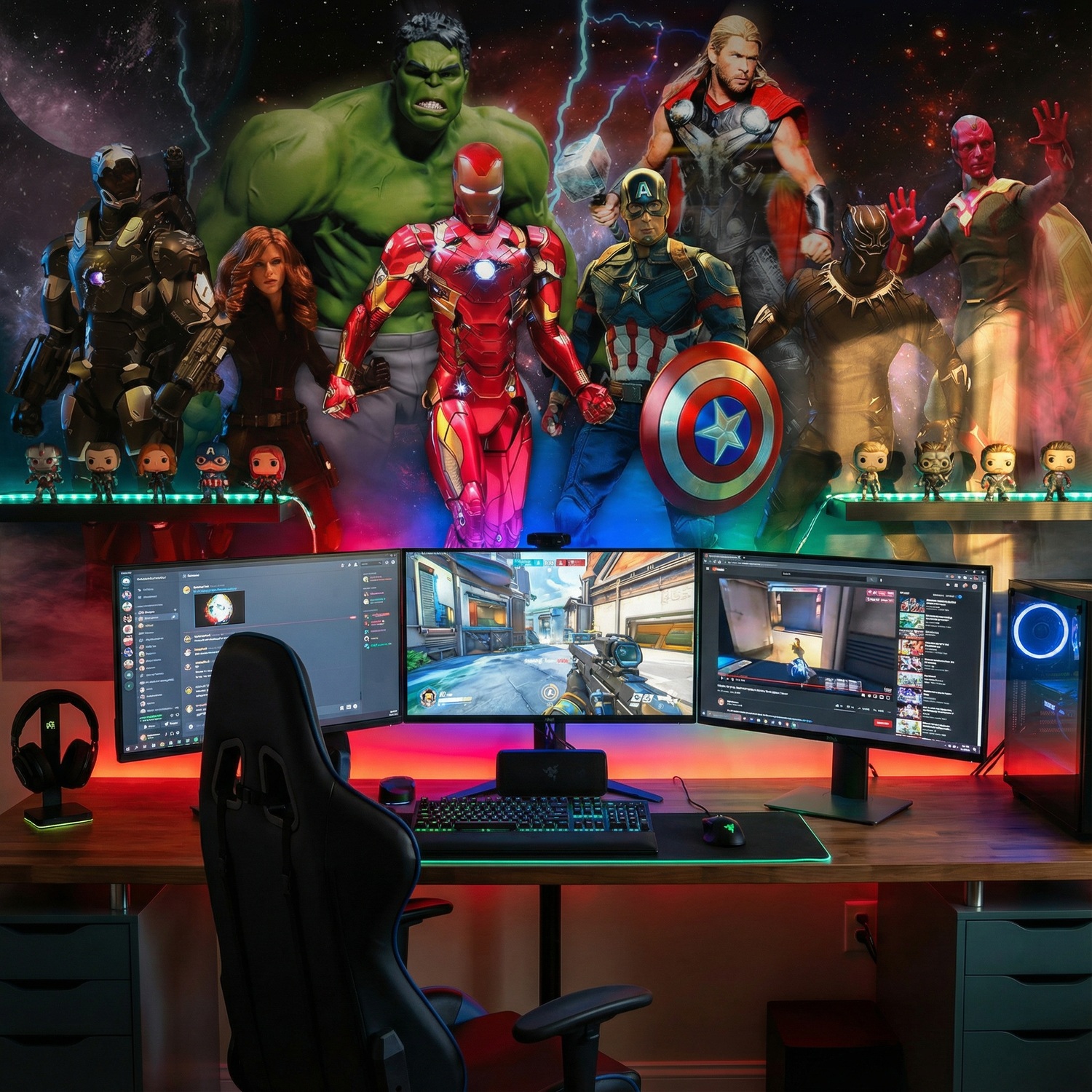 Fotomurales: Los Vengadores Listos para la Batalla