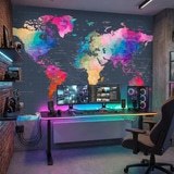 Fotomurales: Mapamundi Estilo Origami 11