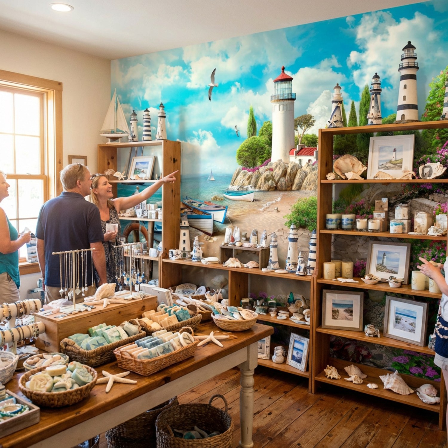 Fotomurales: Peque&ntilde;o Puerto Mar&iacute;timo