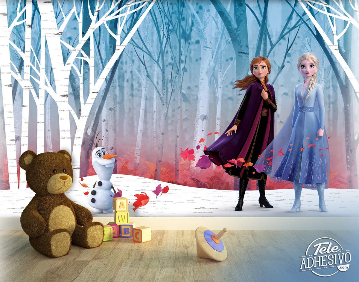 Fotomurales: Elsa, Anna y Olaf
