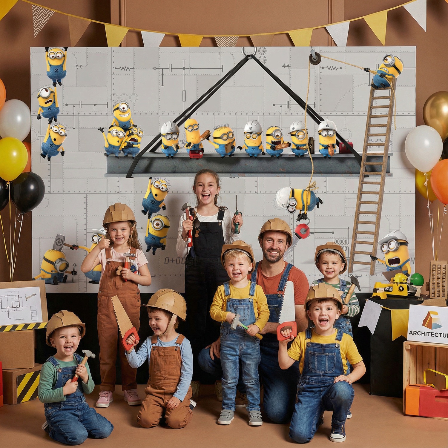 Fotomurales: Minions en el Trabajo