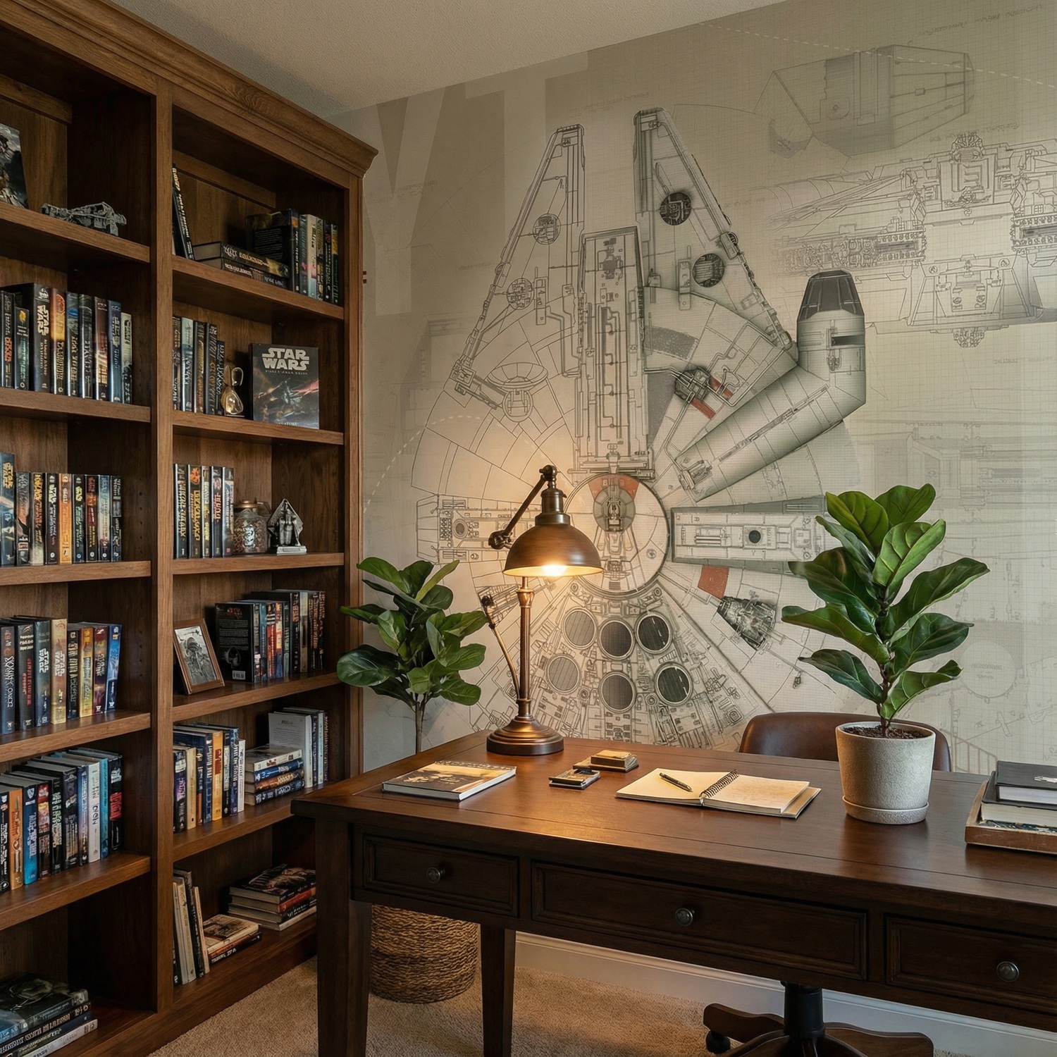 Fotomurales: Planos Del Halc&oacute;n Milenario