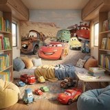 Fotomurales: Rayo Mcqueen y sus Amigos en Radiador Springs 12