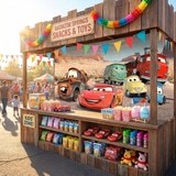 Fotomurales: Rayo Mcqueen y sus Amigos en Radiador Springs 9