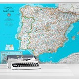 Fotomurales: Mapamundi España y Portugal 2