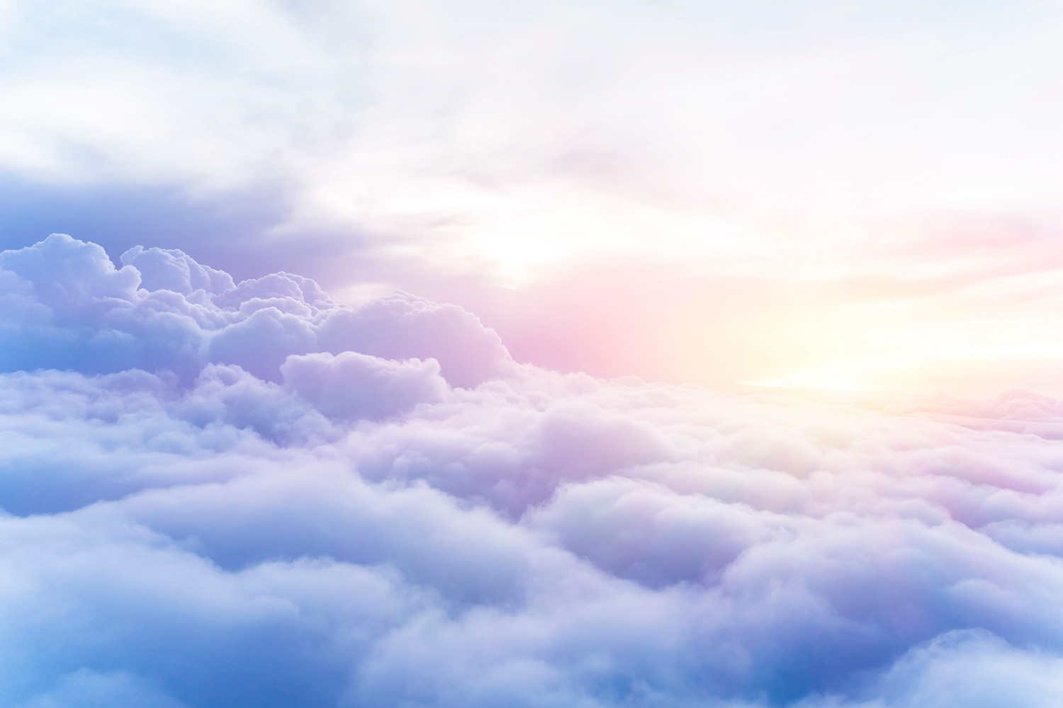 Fotomurales: Atardecer desde el Cielo