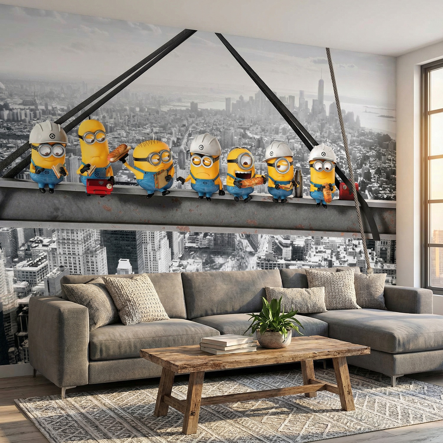 Fotomurales: Minions en la Viga