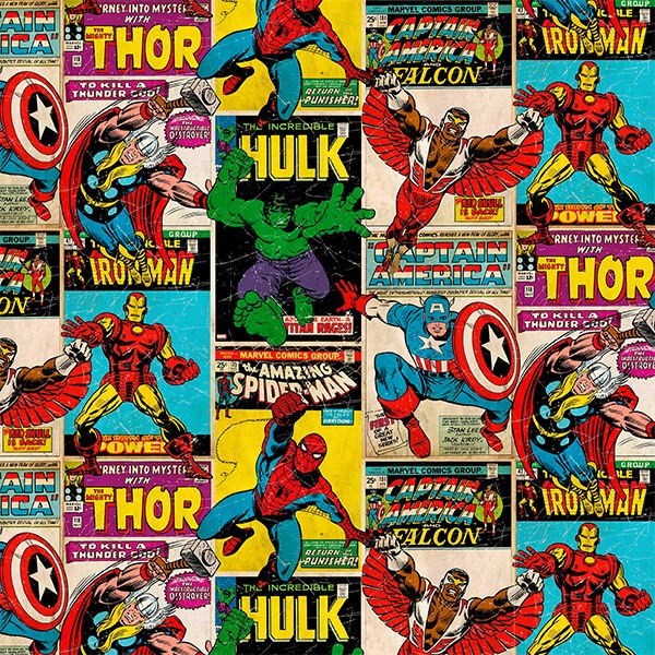 Fotomurales: Collage Comics de Vengadores