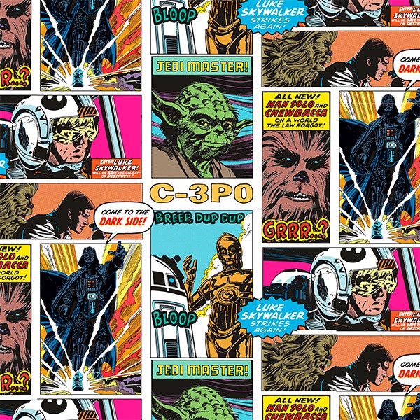 Fotomurales: Collage Comics de Star Wars