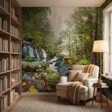 Fotomurales: Bosque y Cascada 7