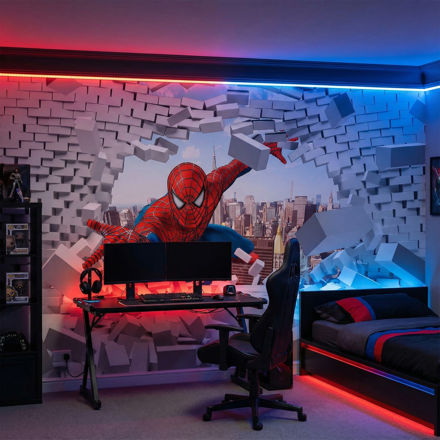 Fotomurales: Spiderman Rompe Pared