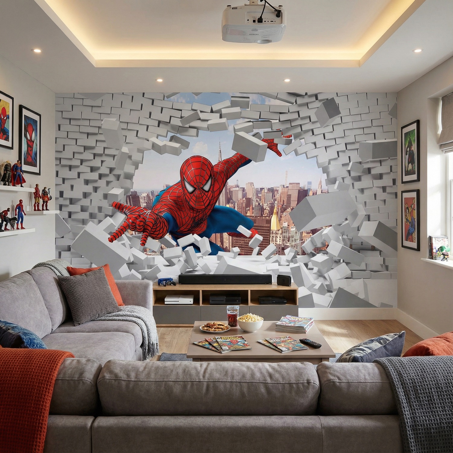 Fotomurales: Spiderman Rompe Pared