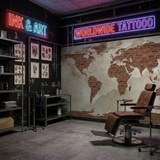 Fotomurales: Mapamundi Ladrillos 17