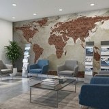 Fotomurales: Mapamundi Ladrillos 9