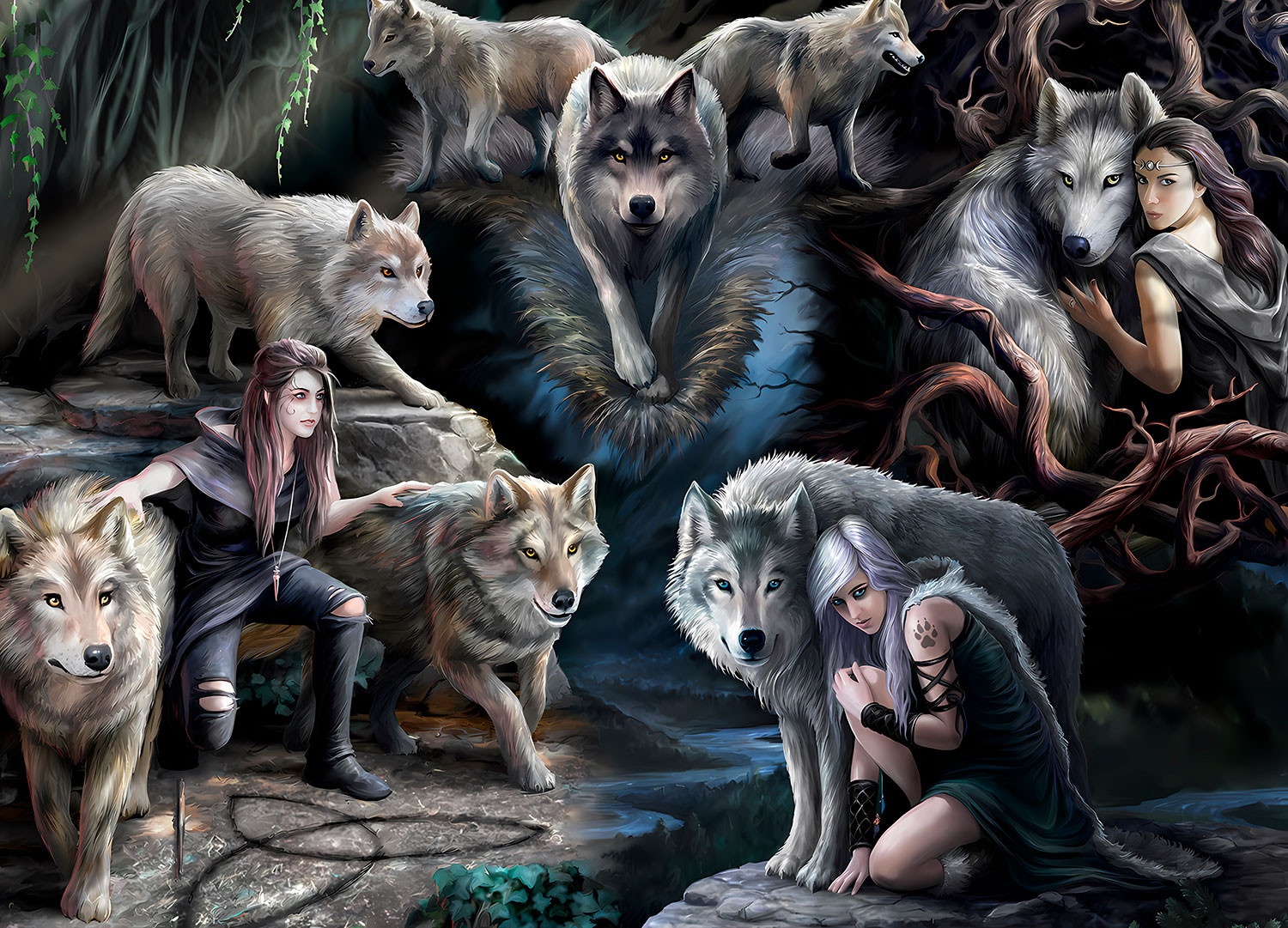 Fotomurales: Manada de lobos