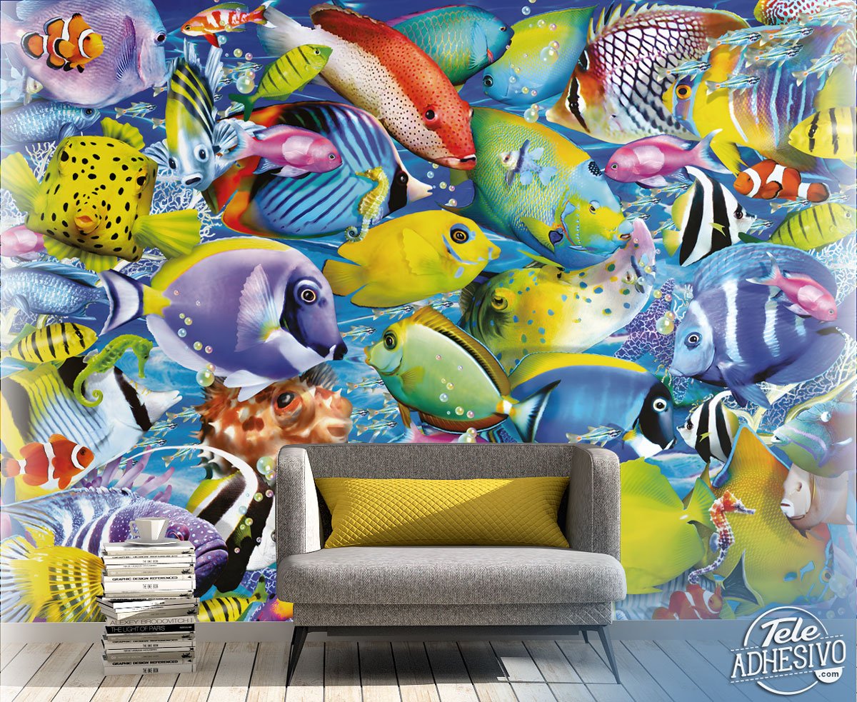 Fotomurales: Collage peces