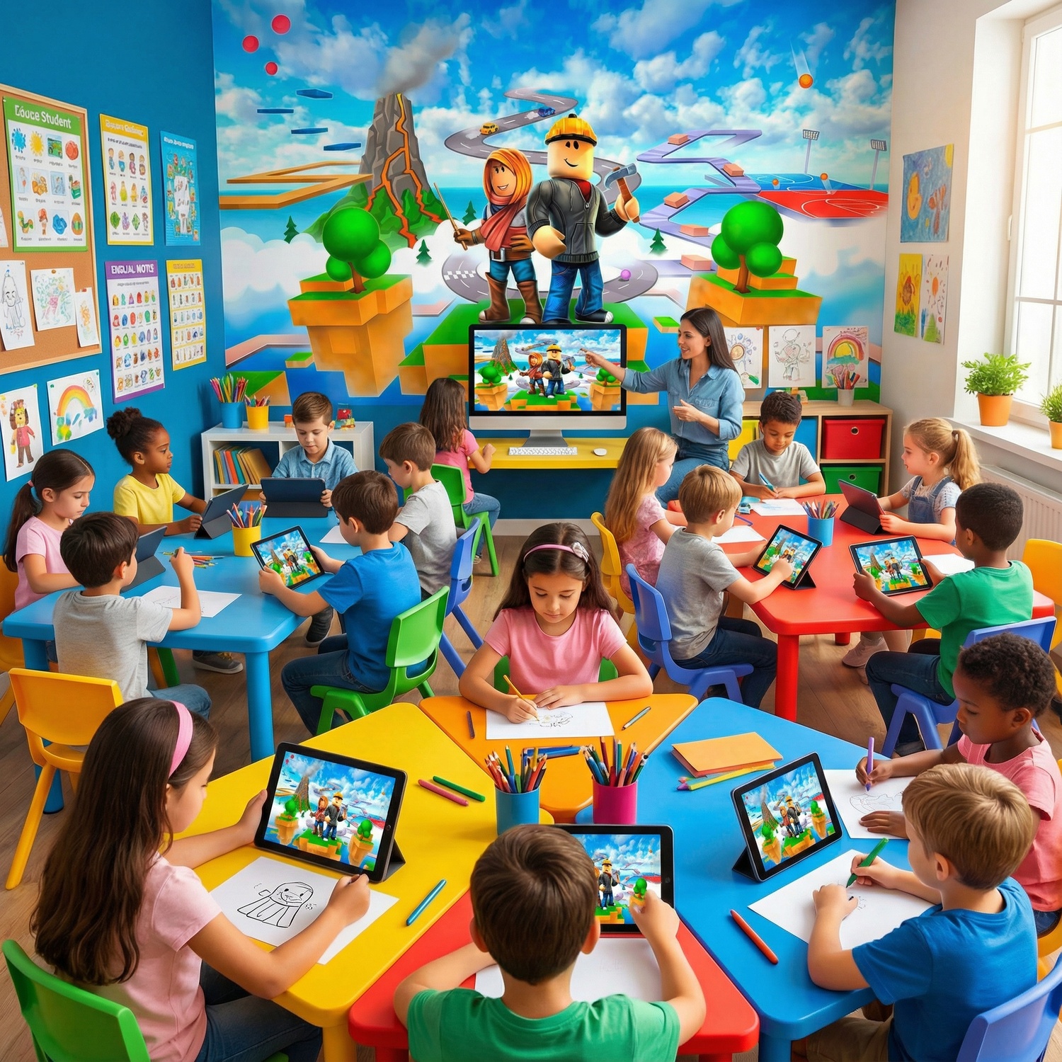 Fotomurales: Roblox powering imagination