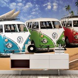 Fotomurales: Furgonetas Volkswagen surferas 2