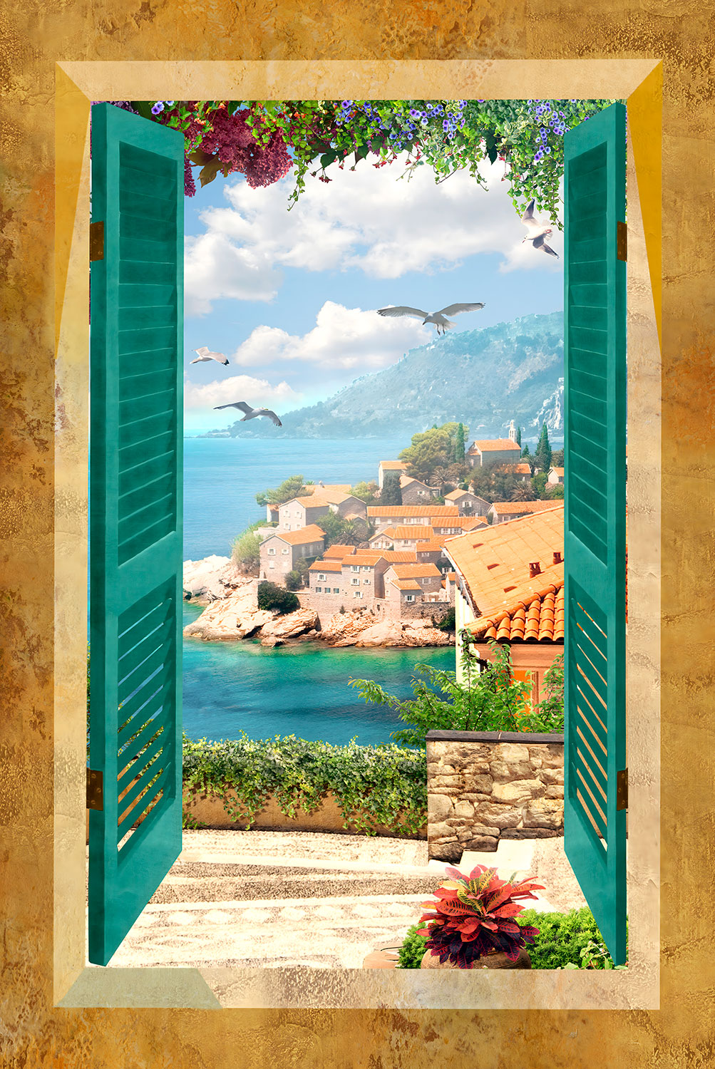 Fotomurales: Ventana hacia el mar
