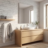 Fotomurales: Textura ladrillo blanco desgastado 15