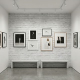 Fotomurales: Textura ladrillo blanco desgastado 5