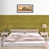 Fotomurales: Textura ladrillo mostaza 2