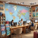 Fotomurales: Mapa del Mundo 8