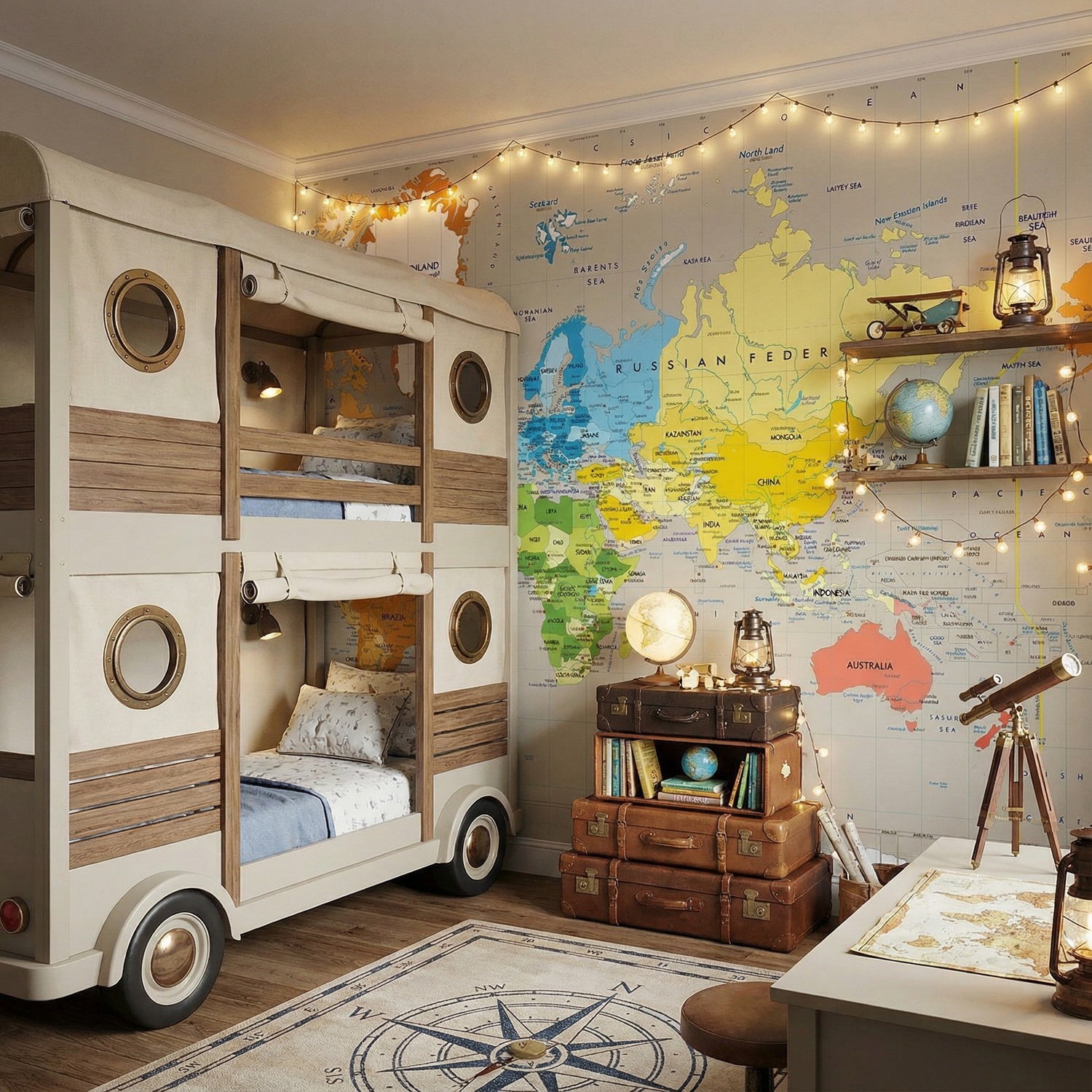 Fotomurales: Mapa Mundo Pol&iacute;tico Continentes