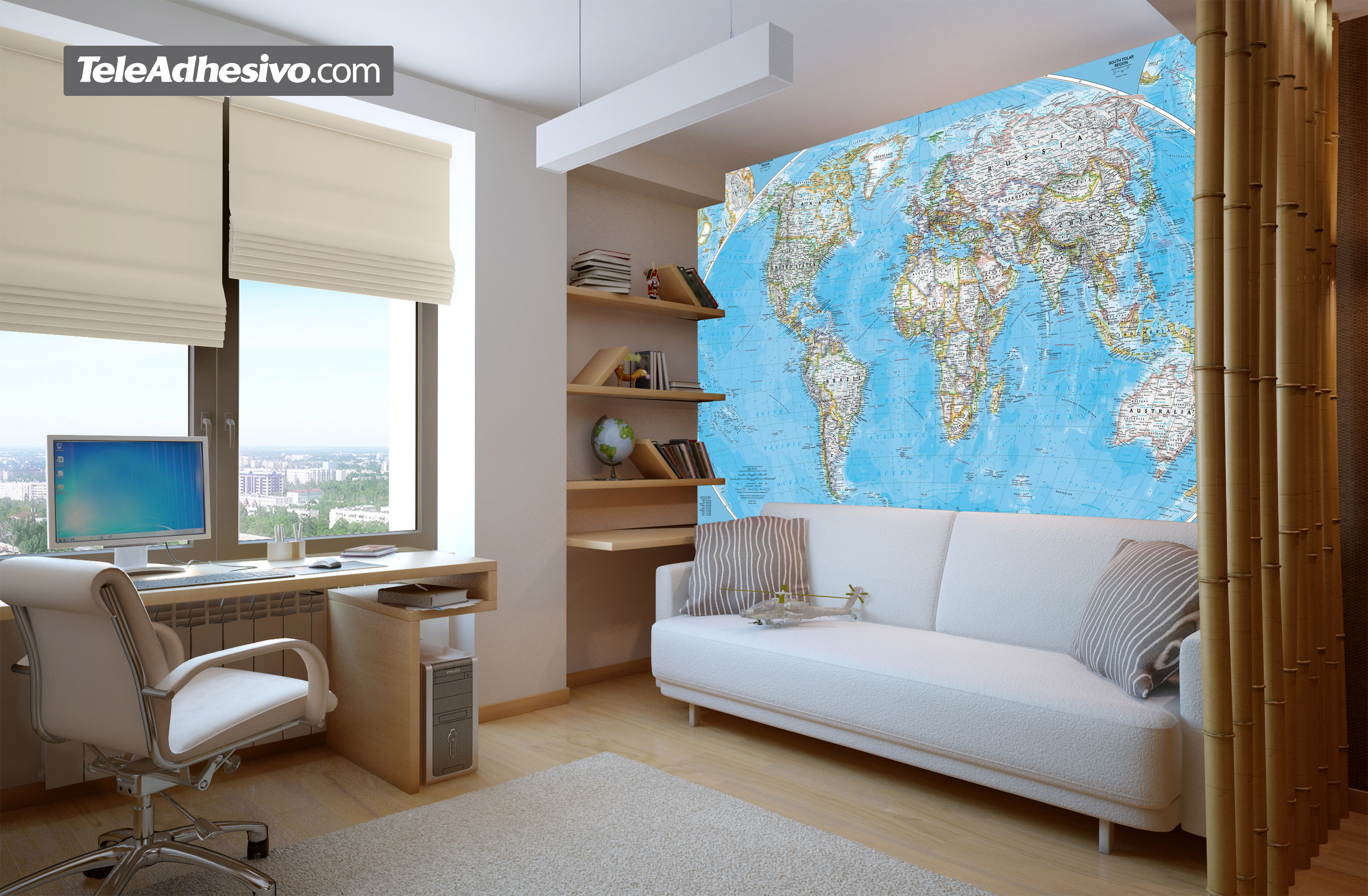 Fotomurales: Mapa del mundo político mundial