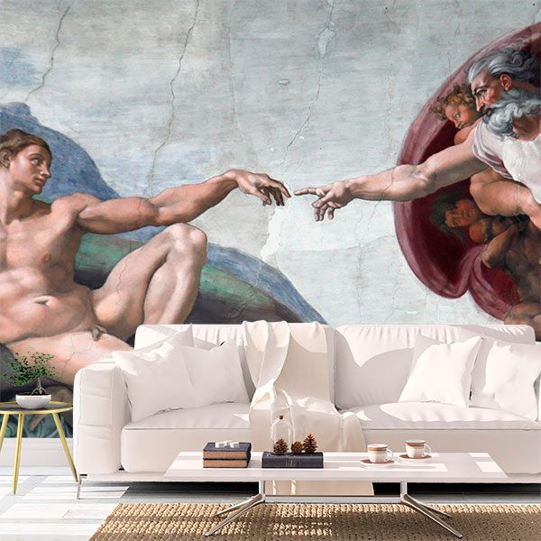 Fotomurales: Creación de Adan, Michelangelo