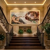 Fotomurales: Creaci&oacute;n de Adan, Michelangelo 16