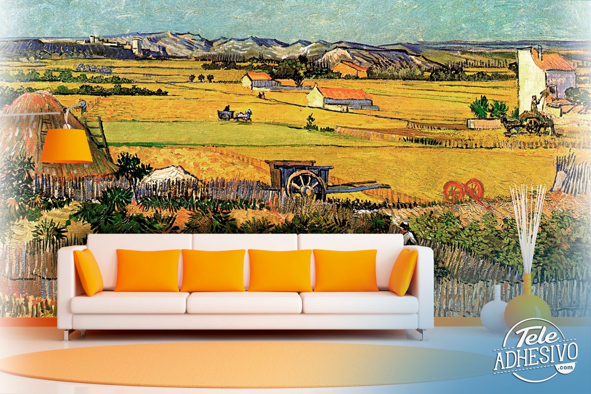 Fotomurales: Cosecha en la Crau, Van Gogh