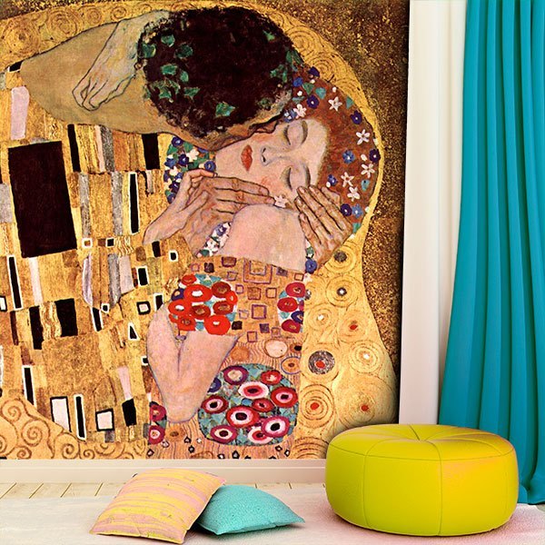 Fotomurales: El beso, Klimt