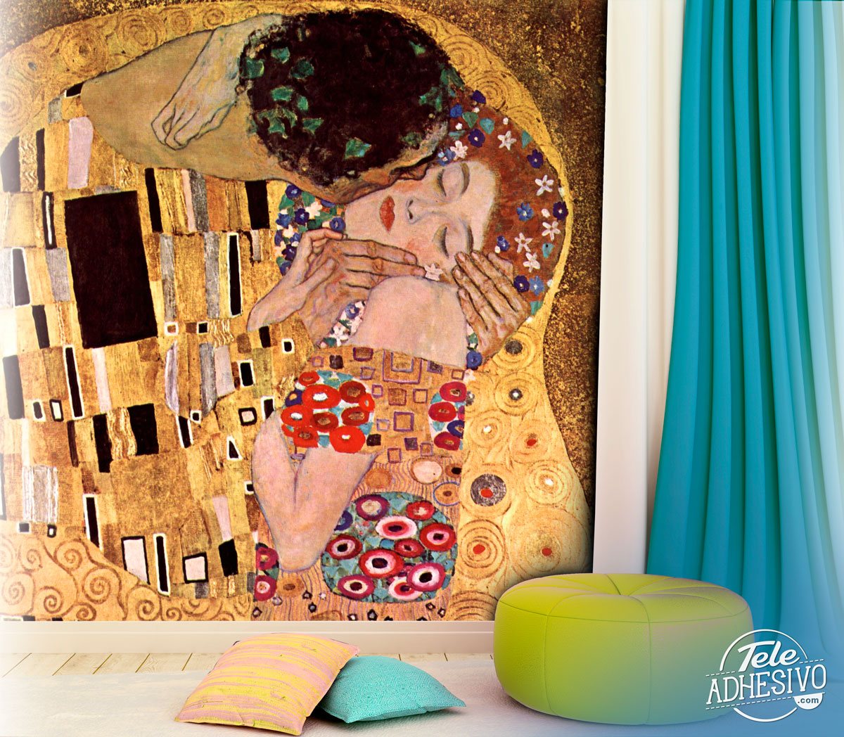 Fotomurales: El beso, Klimt