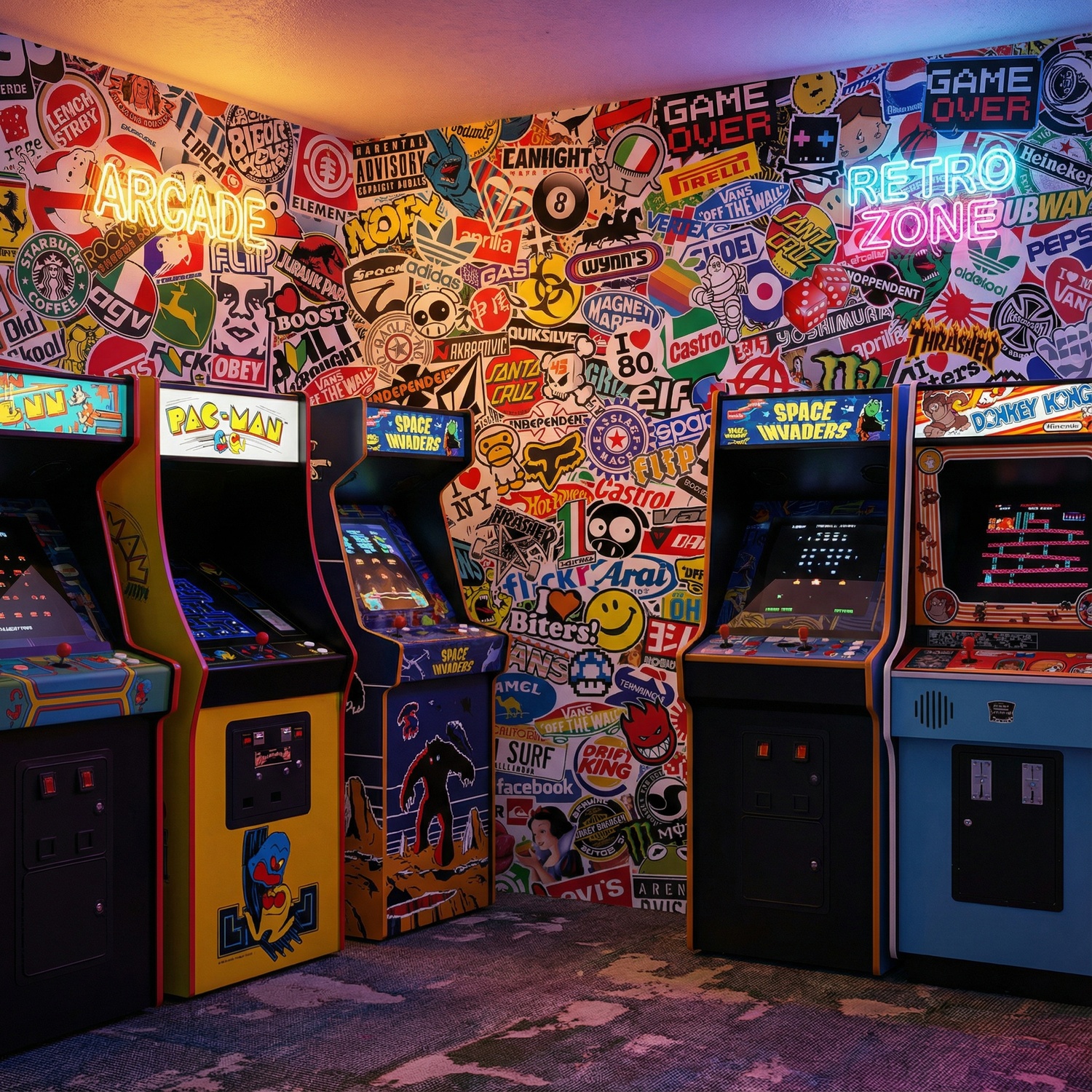 Fotomurales: StickerBomb mural