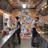 Fotomurales: StickerBomb mural 16