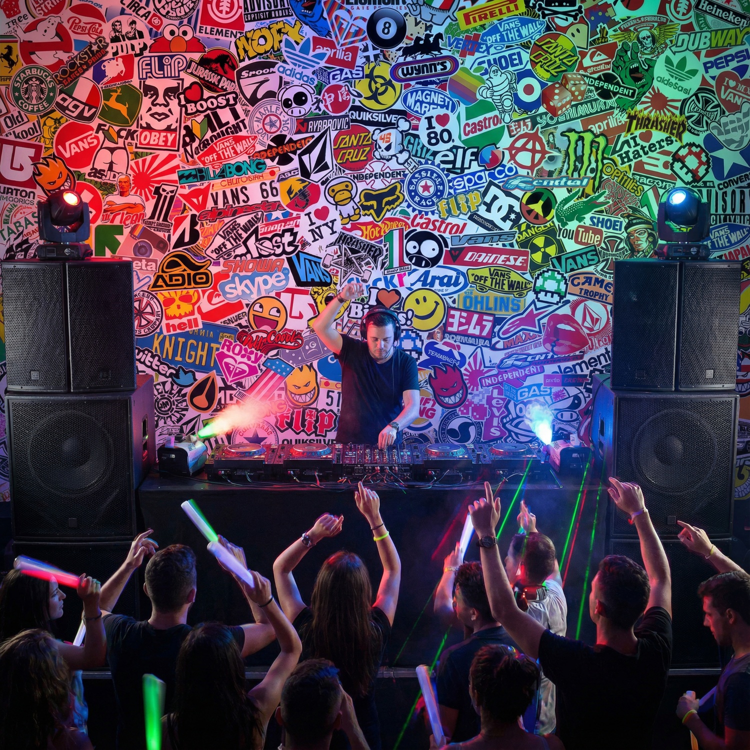 Fotomurales: StickerBomb mural