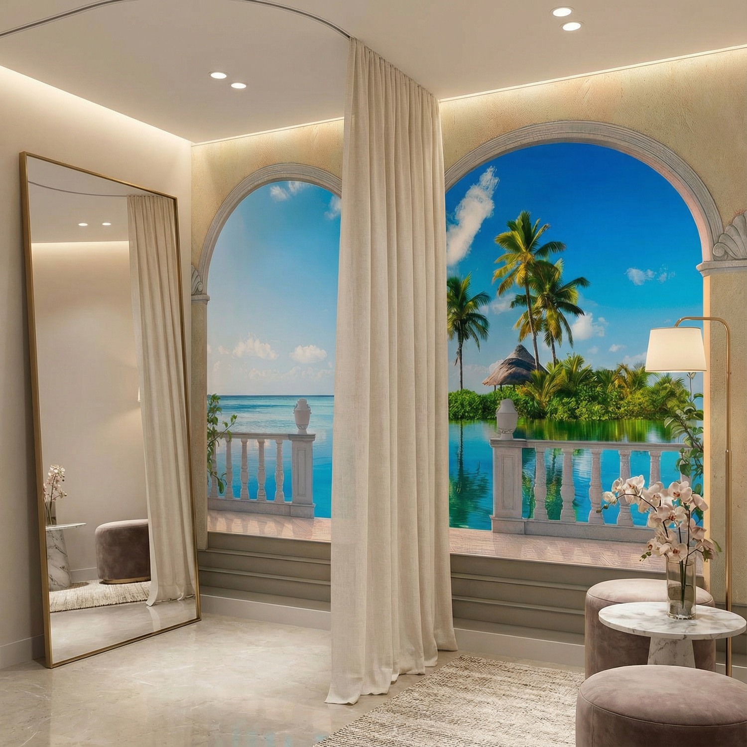 Fotomurales: Peque&ntilde;a isla en el Caribe