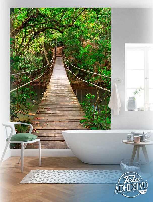Fotomurales: Puente en el Amazonas