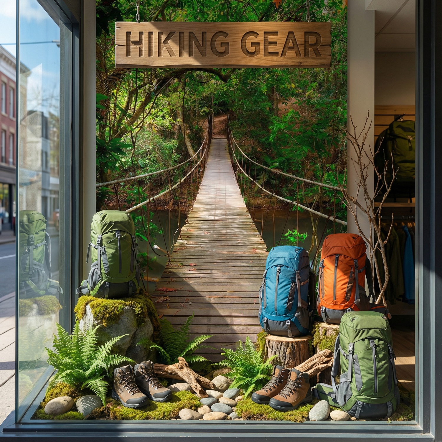 Fotomurales: Puente en el Amazonas