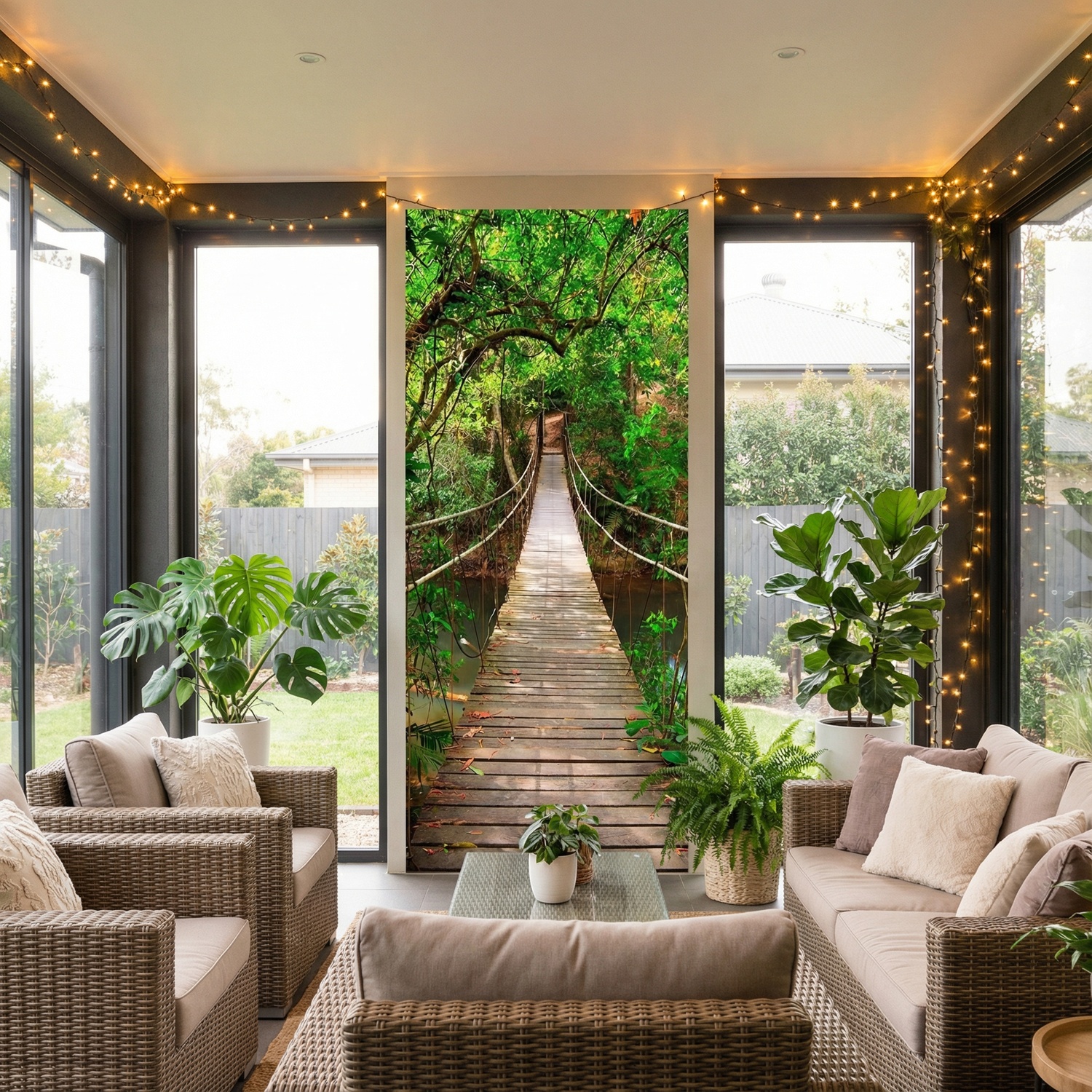 Fotomurales: Puente en el Amazonas