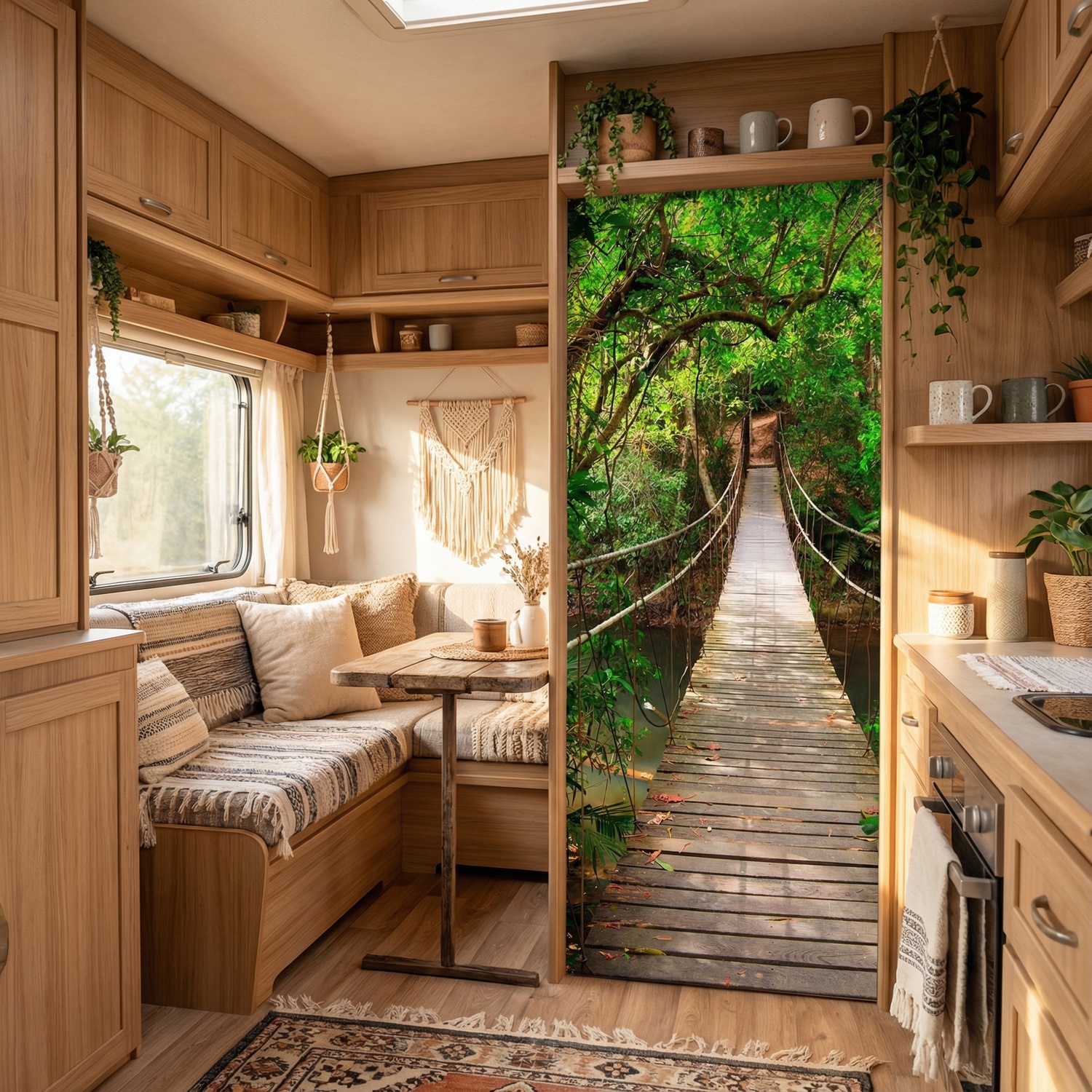 Fotomurales: Puente en el Amazonas