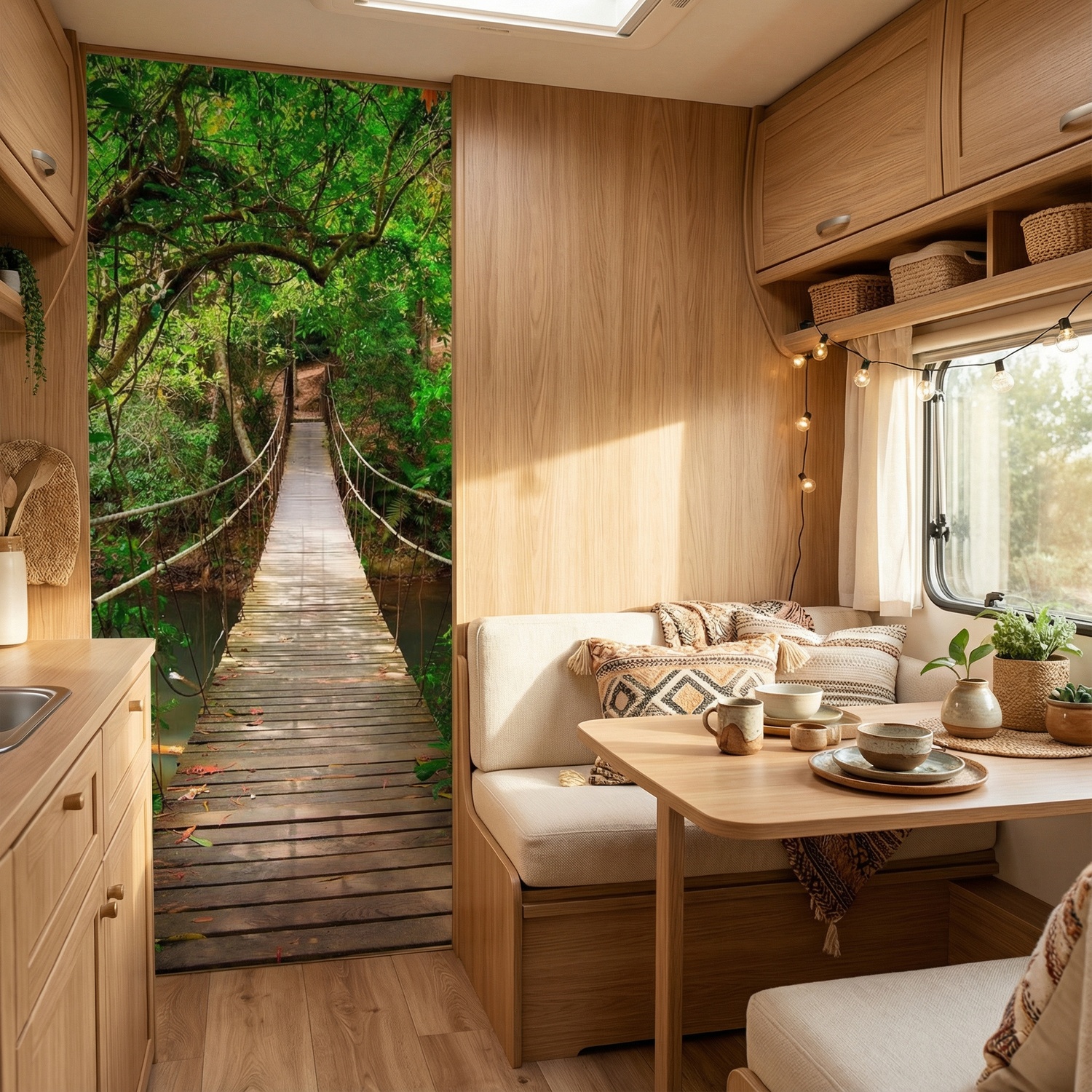 Fotomurales: Puente en el Amazonas