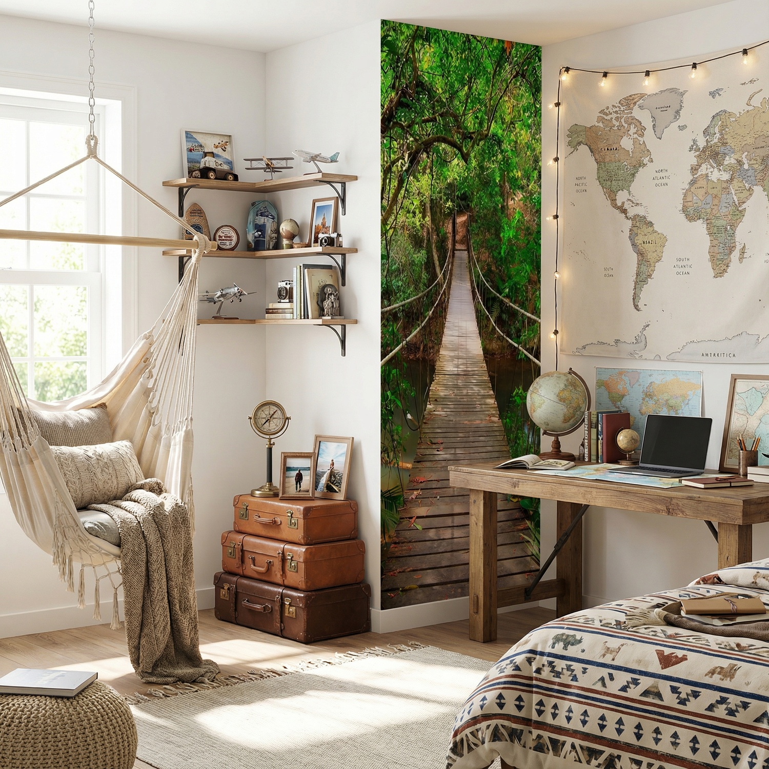 Fotomurales: Puente en el Amazonas