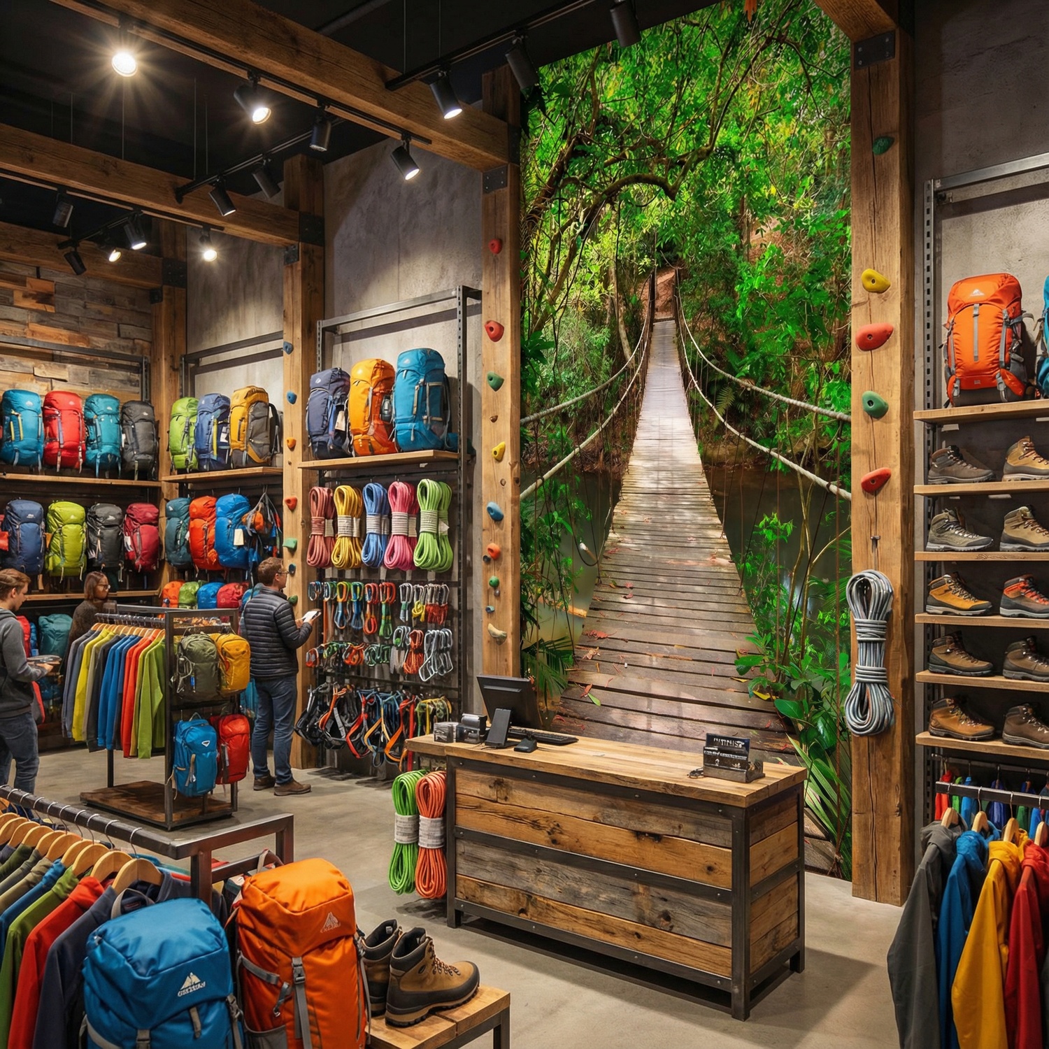 Fotomurales: Puente en el Amazonas