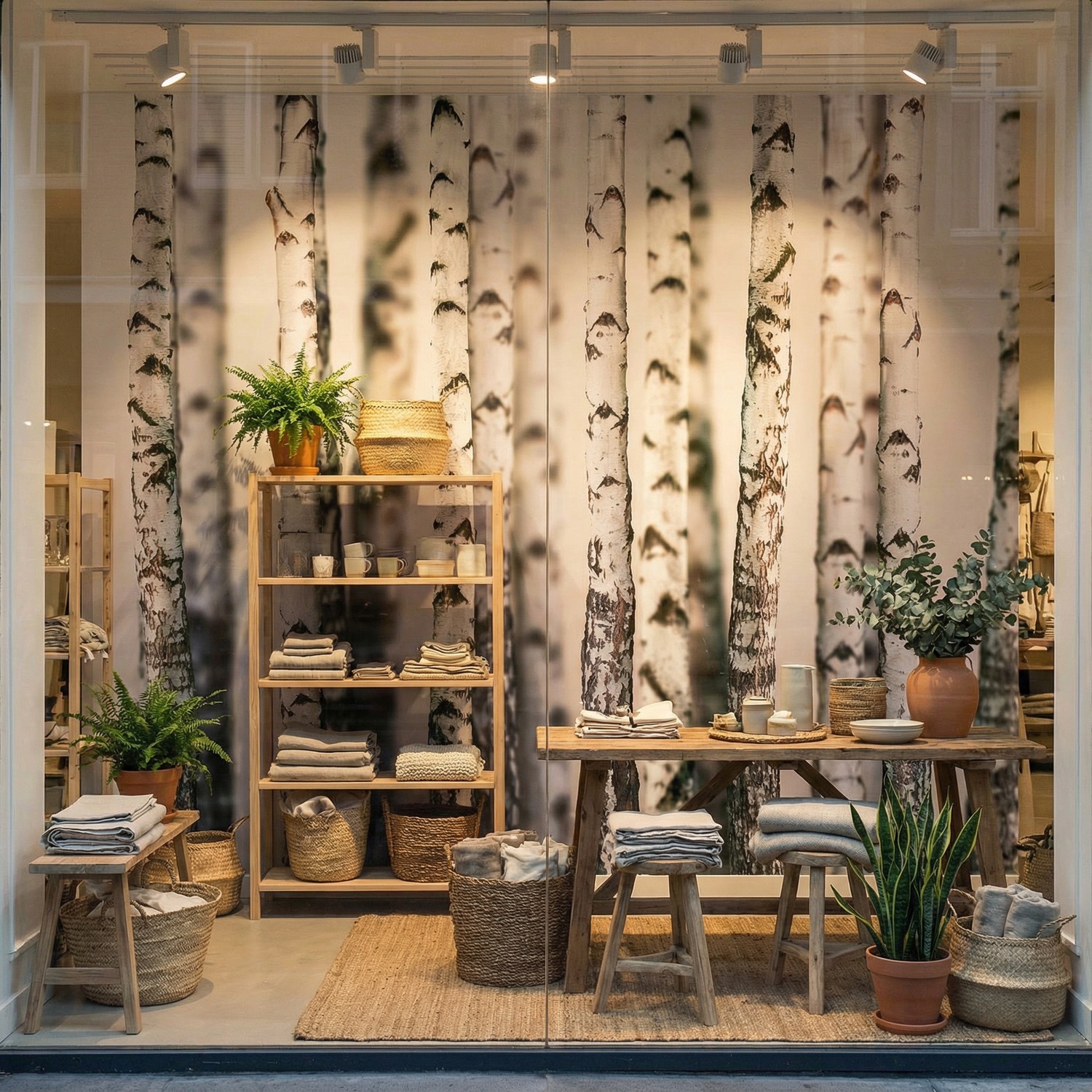 Fotomurales: Bosque de Abedul