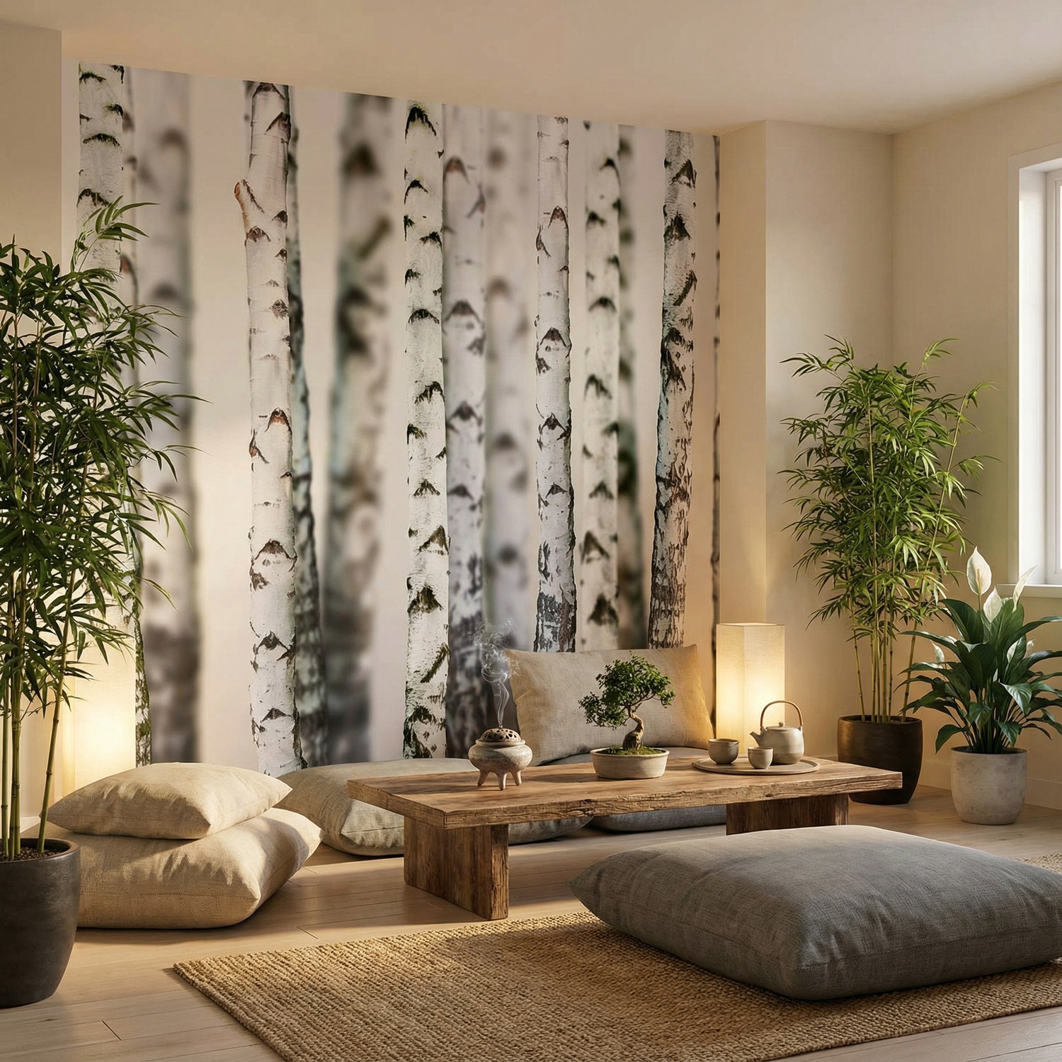 Fotomurales: Bosque de Abedul